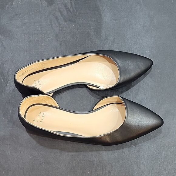 A.NEW DAY D'ORSAY POINTED TOE SLIP-ON WOMEN"S FLAT SHOE - Picture 8 of 14